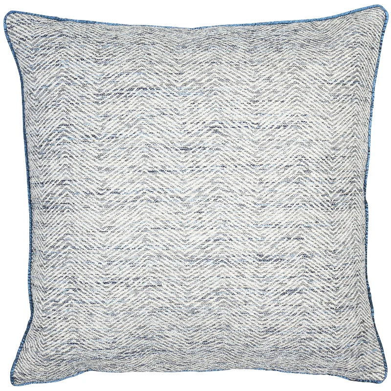 Super Bargain Jacquard Ripple Cushion | Navy | 50x50cm