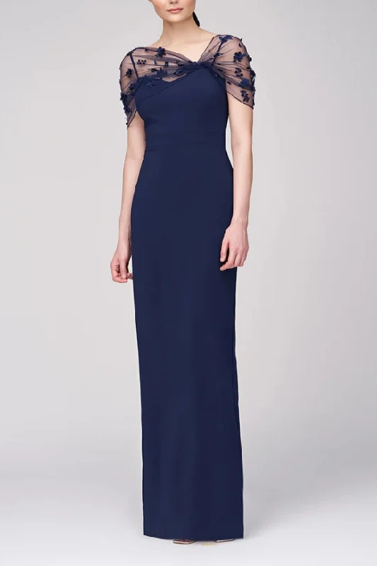 Discount Mania Floor Length Sheath Spaghetti Straps Mother of The Bride Dress MD003