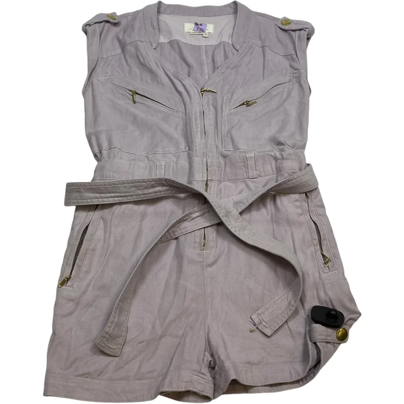 Stock Clearance Romper By Anthropologie In Purple, Size: Xs
