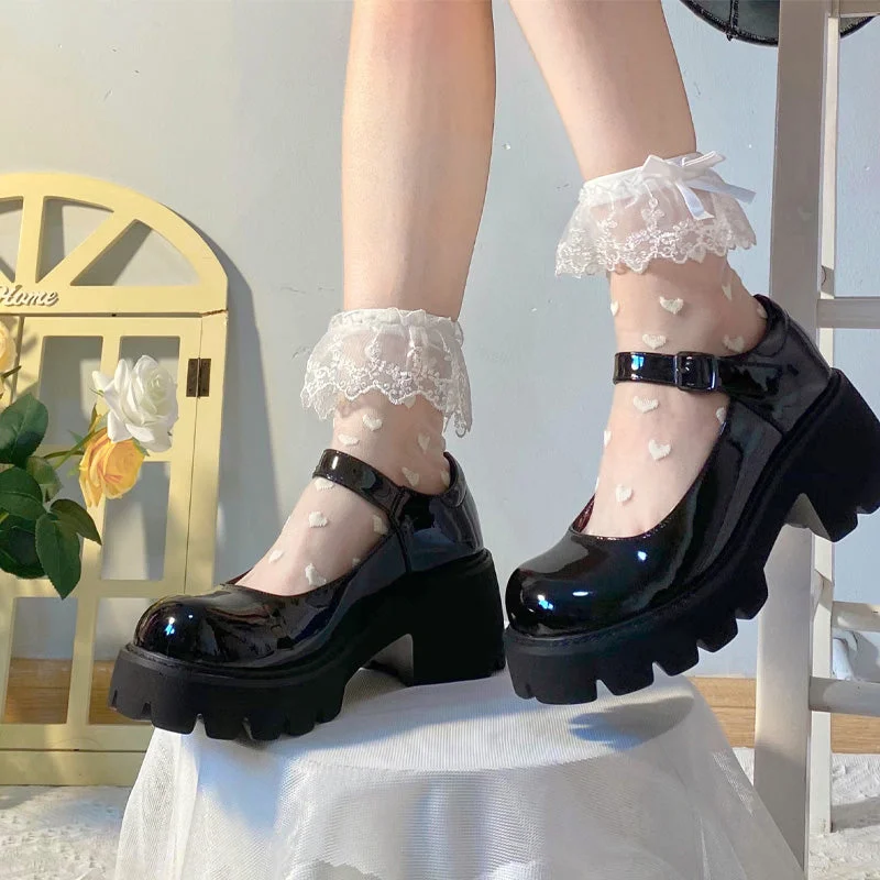 Lowest Price Japanese lace bow socks yv30974