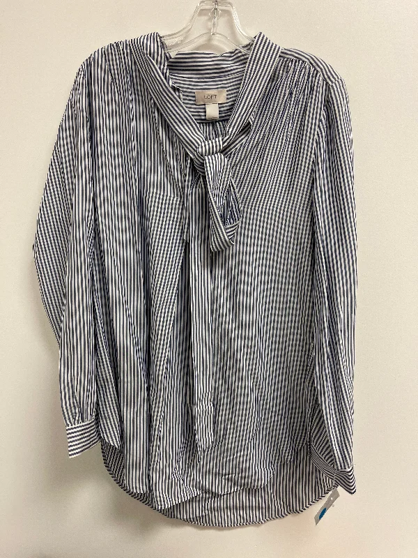 Low Prices Dress Casual Short By Loft In Blue, Size: L
