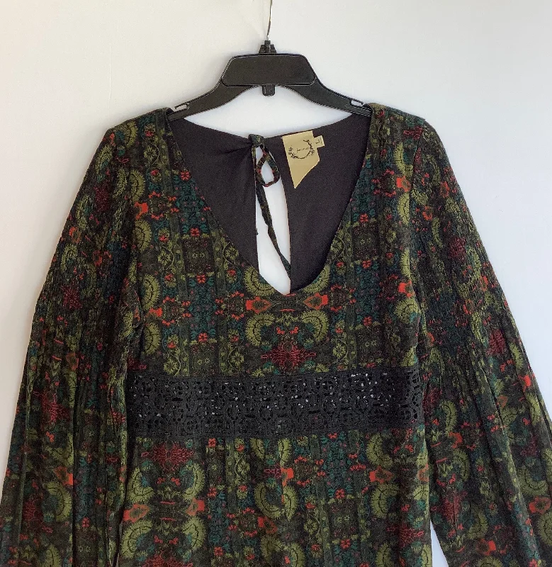 Weekend Special Romper By Clothes Mentor In Black & Green, Size: L