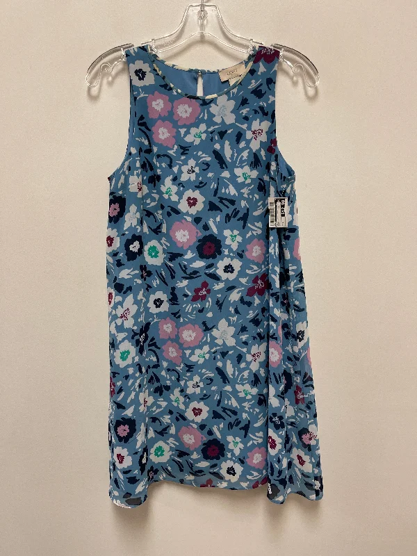 Instant Discount Dress Casual Short By Loft In Blue, Size: S