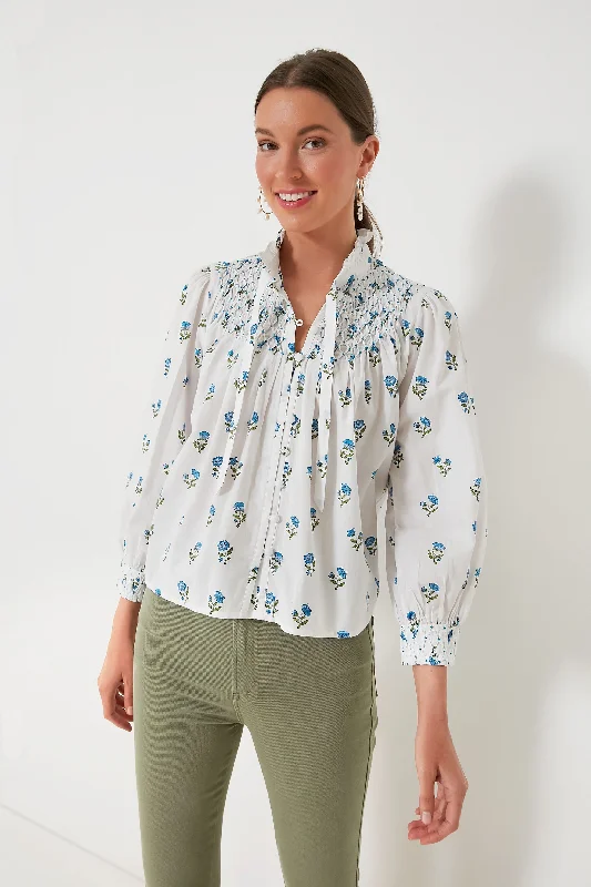 Flash Deals Cobalt Mini Blossom Bea Blouse