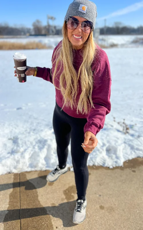 Holiday Sale Women’s Perfect Weight® Fleece Cropped Crew** - Final Sale