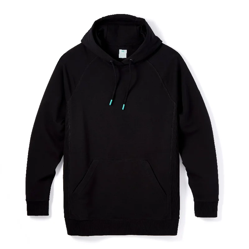 Grand Opening Sale ACTive Knit Pullover Hoodie in Black