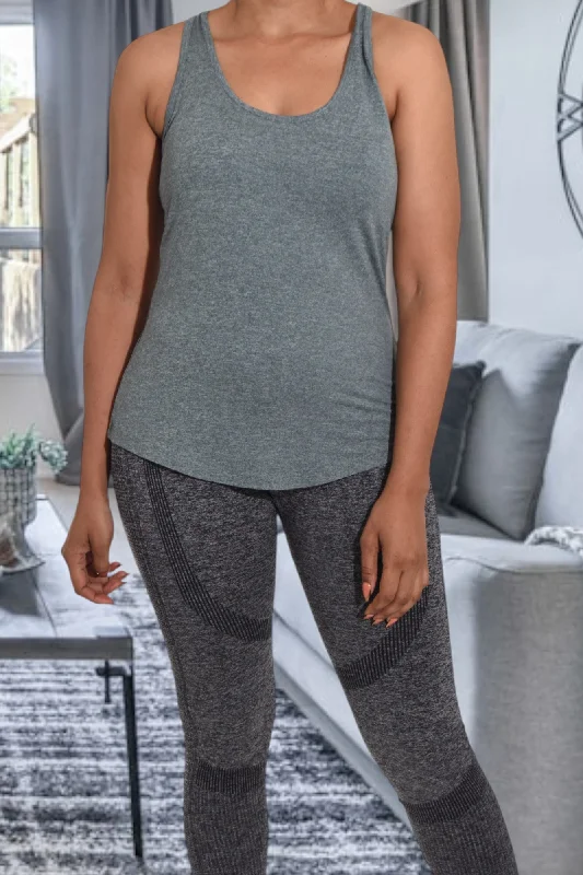 Season Finale Sale Activewear Grey Vest Top