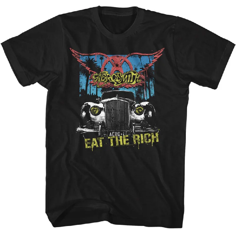 Reduced Prices Aerosmith Eat The Rich Black Tall T-shirt