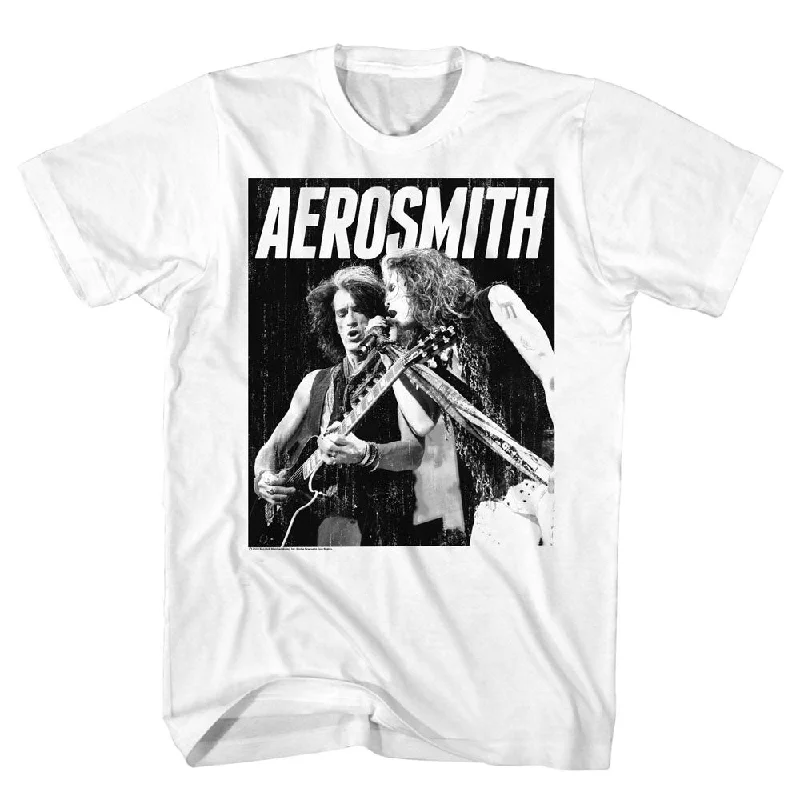 Shop and Save Aerosmith In Concert White Tall T-shirt