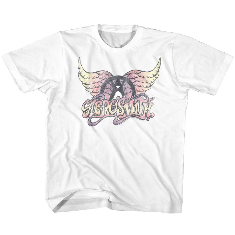 Instant Discount Aerosmith Kids T-Shirt Faded Wing Logo Tee