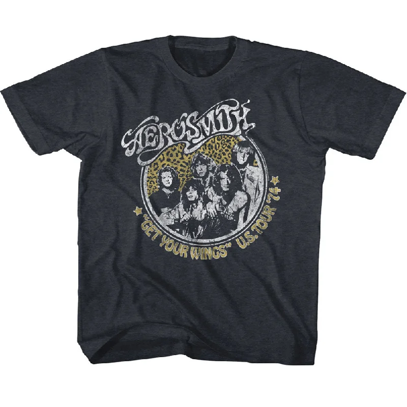 Warehouse Sale Aerosmith Kids T-Shirt Get Your Wings Tour Tee