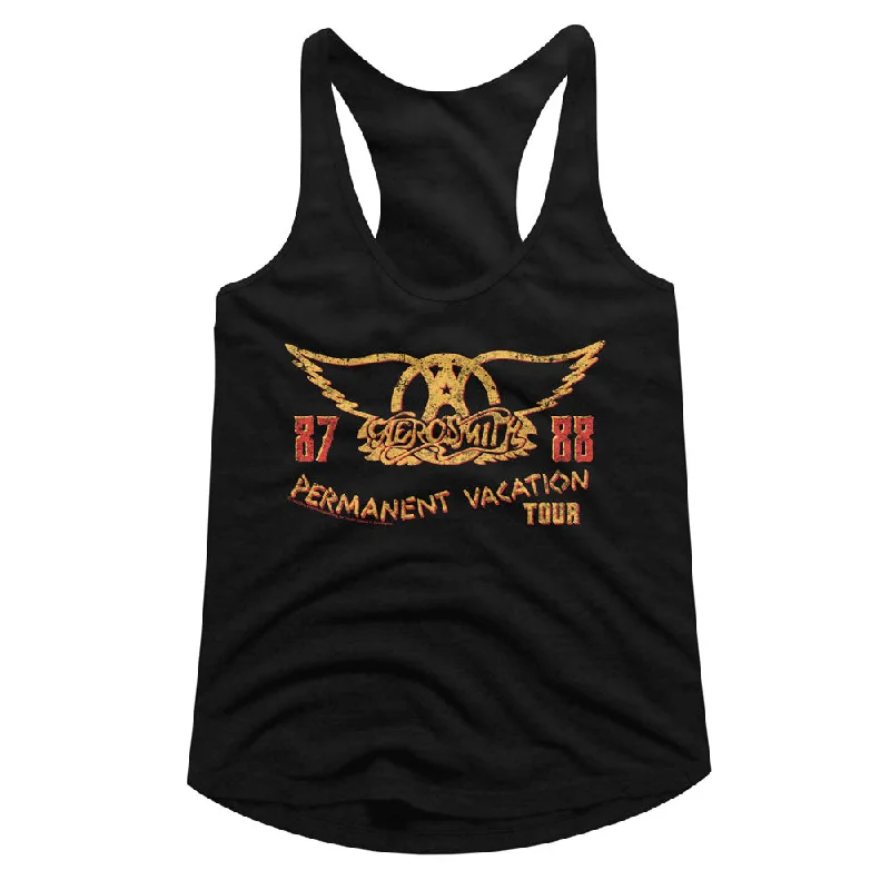 Massive Deals Aerosmith Ladies Racerback Tanktop Permanent Vacation Tour Tank