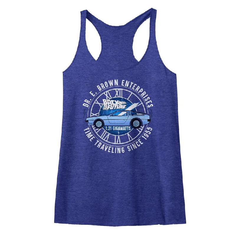 Limited Time Back to the Future Ladies Racerback Tanktop Dr Brown Enterprises Tank
