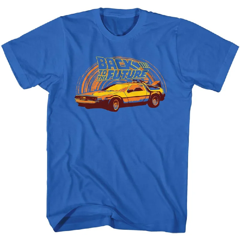 YEAR-End Sale Back to the Future Retro DeLorean Design Royal T-shirt