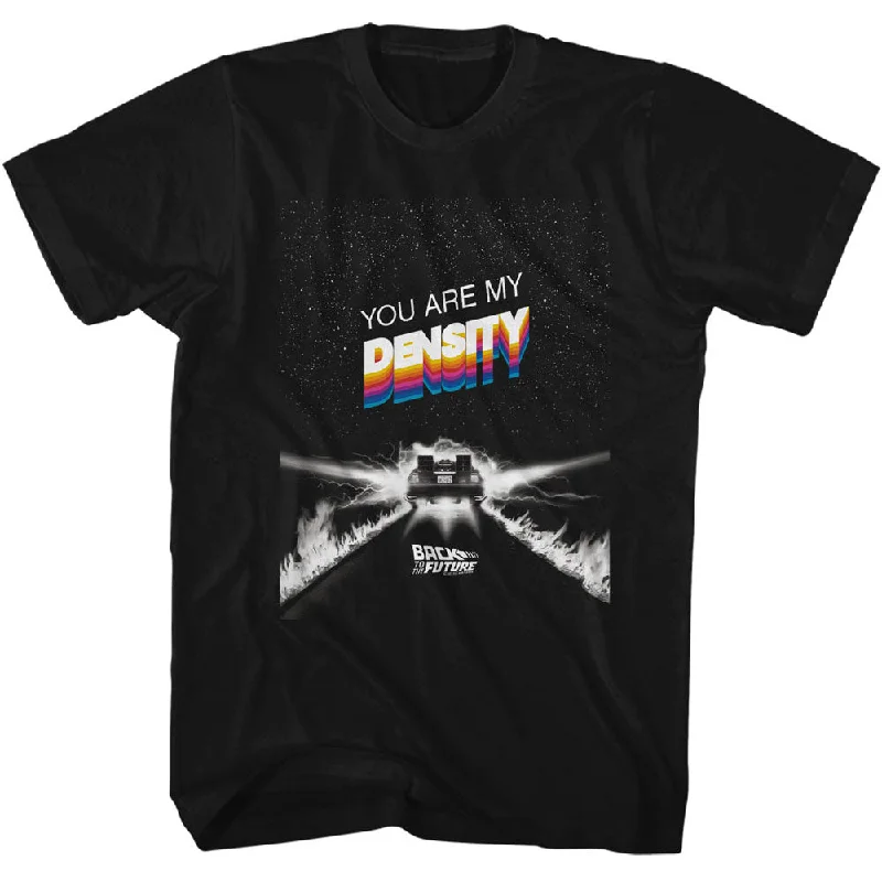 Weekend Deal Back to the Future You Are My Density Black T-shirt