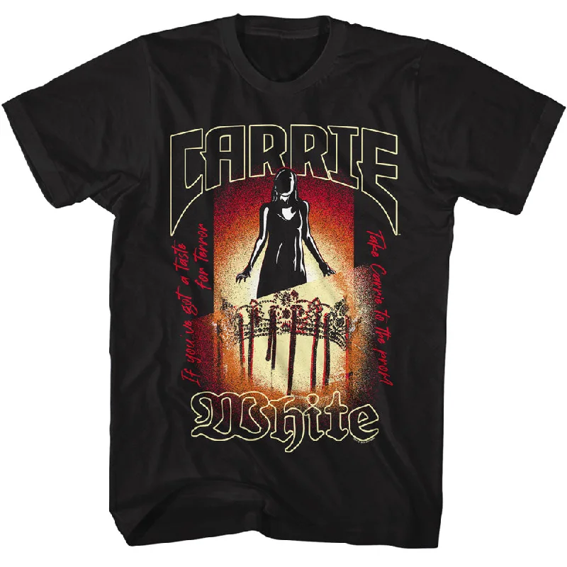 Unmissable Offer Carrie White Crown Glowing Black T-shirt
