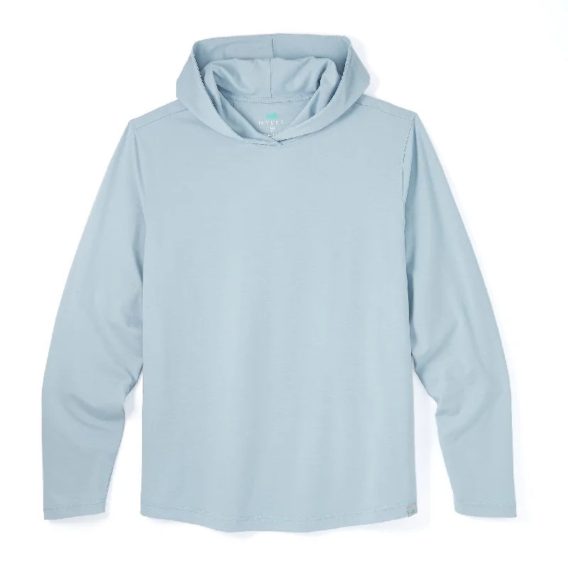 Discount Days Everyday Light Hoodie in Blue Fog