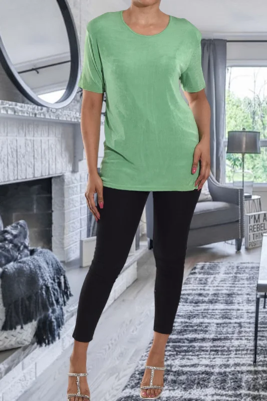 Act Fast Green Short Sleeve Top