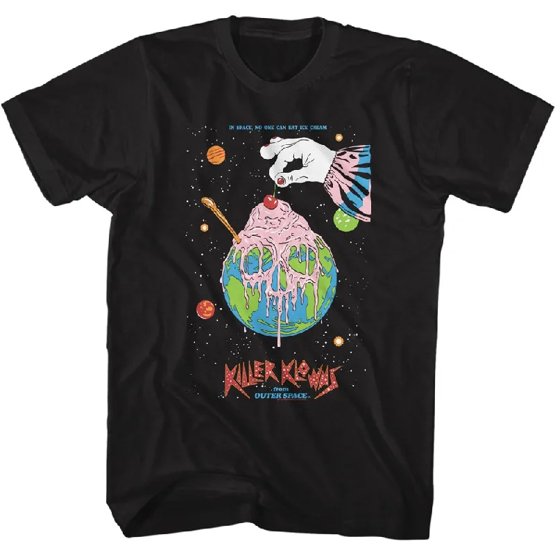 Big Savings Killer Klowns From Outer Space Cherry on Top Ice Cream Black T-shirt