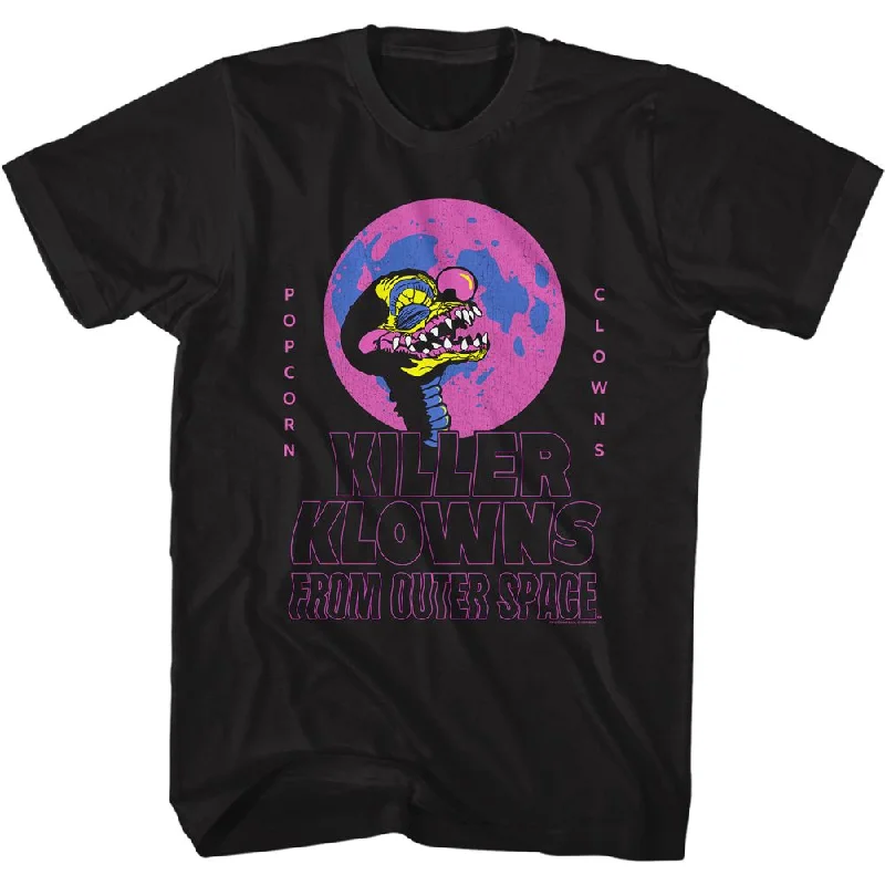 YEAR-End Clearance Killer Klowns From Outer Space Popcorn Clowns Black Tall T-shirt