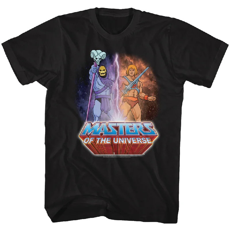 Incredible Offers Masters of the Universe Skeletor vs He-Man Black Tall T-shirt