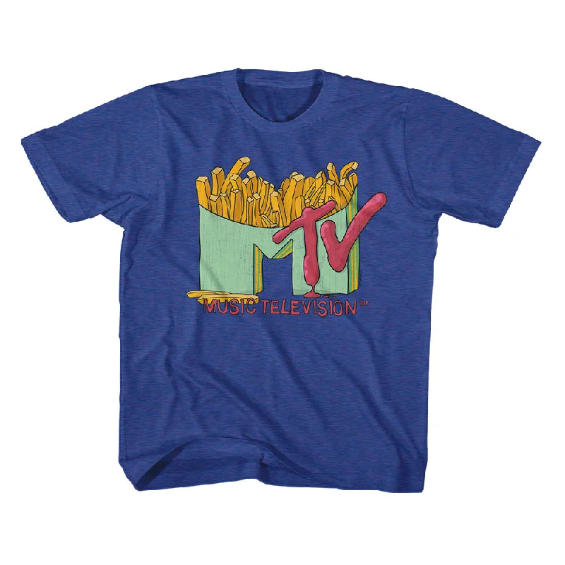 Steals and Deals MTV Kids T-Shirt French Fries Logo Tee