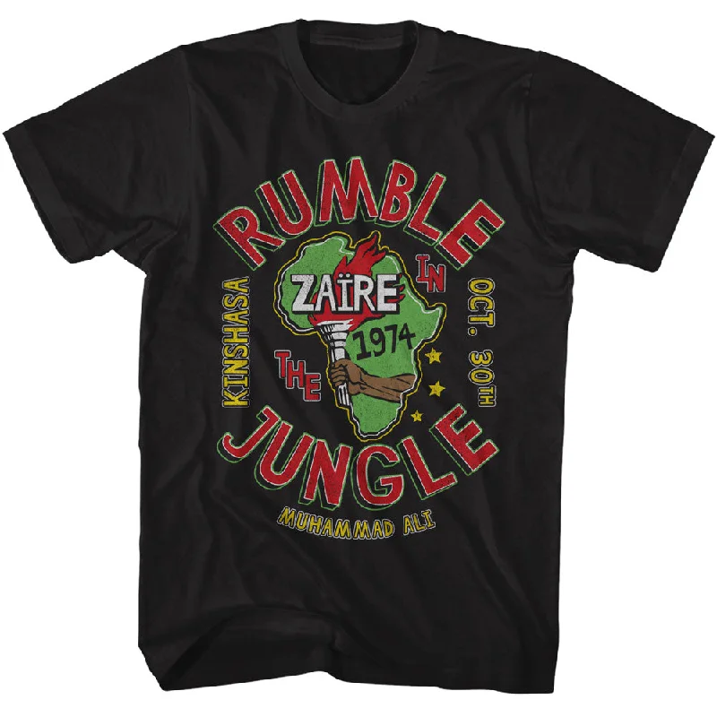 Price Reduction Muhammad Ali 1974 Rumble in the Jungle Black Tall T-shirt