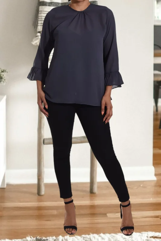 Today’s Deal Charcoal Chiffon Blouse