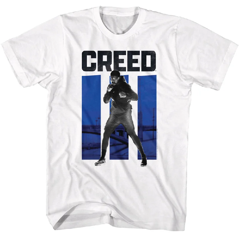 Great Deals Rocky Adonis Creed Fighting Stance Photo White T-shirt
