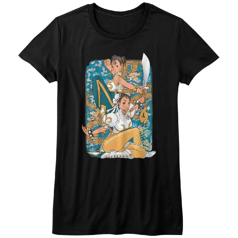 Lowest Prices Street Fighter Juniors T-Shirt Chun Li Dragons Portrait Tee