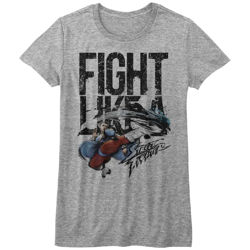 Great Bargains Street Fighter Juniors T-Shirt Fight Like Chun Li Portrait Tee