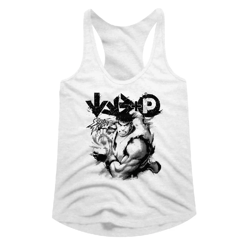 Exclusive Offers Street Fighter Ladies Racerback Tanktop Hadoken Attack Tank