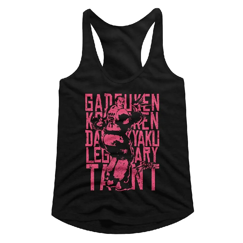 Price Drop Street Fighter Ladies Racerback Tanktop Legendary Taunt Tank