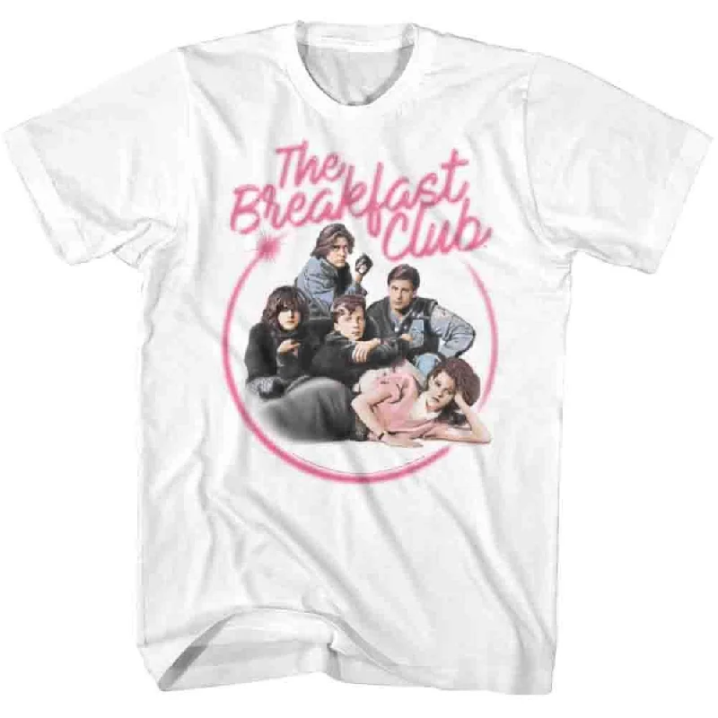 Quick Sale The Breakfast Club Airbrush Photo White Tall T-shirt