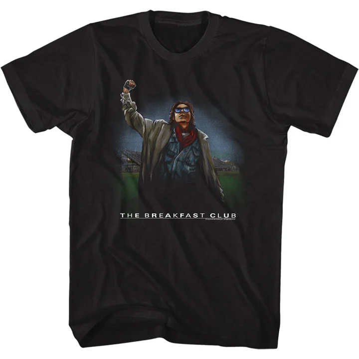 Fantastic Offers The Breakfast Club Bender Fist Pump Black T-shirt