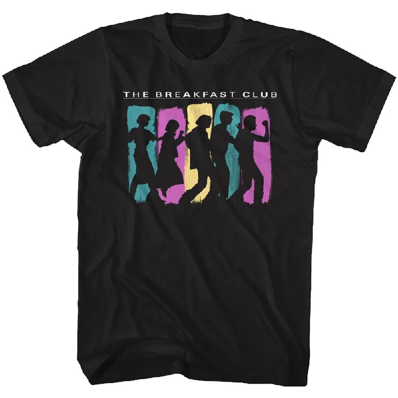 Markdowns The Breakfast Club Characters Dancing Black T-shirt