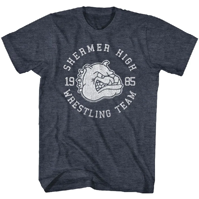 Online Only The Breakfast Club Shermer High Wrestling Team Navy Heather T-shirt