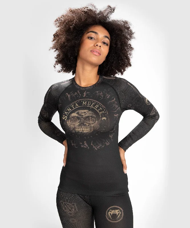 Don't Miss Venum Women Santa Muerte Dark Side - Rashguard Long Sleeves - Black/Brown