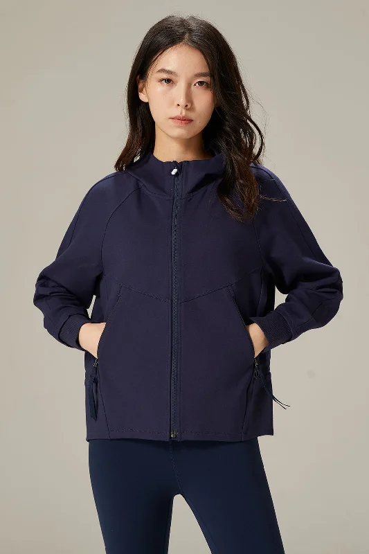 Extra Savings Windproof Lightweight Hoodie Jacket with Zip Pockets